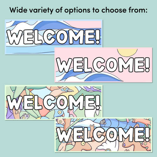 Resource preview 3 for WELCOME SIGNS & BANNERS - The Brentos Collection