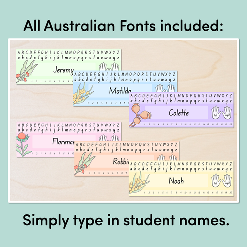 Resource preview 3 for Student Desk Plates / Nametags - The Brentos Collection