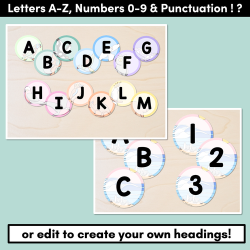 Resource preview 5 for EDITABLE ACCENTS - Alphabet & Numbers - The Brentos Collection