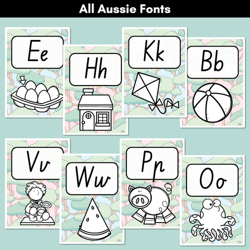 Resource preview 2 for ALPHABET POSTERS - The Brentos Collection - Koala Forest