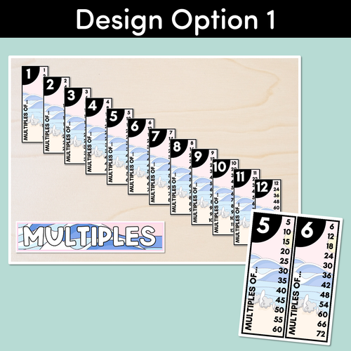 Resource preview 2 for MULTIPLES & SKIP COUNTING POSTERS - The Brentos Collection - Salty Tribe