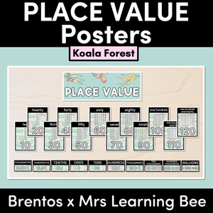 PLACE VALUE POSTERS - The Brentos Collection - Koala Forest