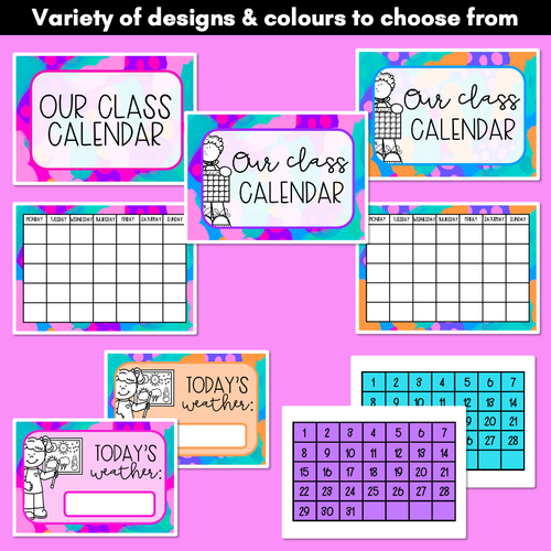 Resource preview 2 for CALENDAR & WEATHER DISPLAY- Inky Soda LEOPARD Collection