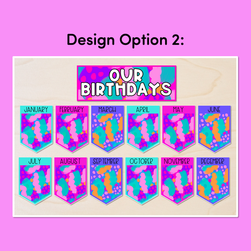 Resource preview 3 for BIRTHDAYS DISPLAYS - Inky Soda LEOPARD Collection