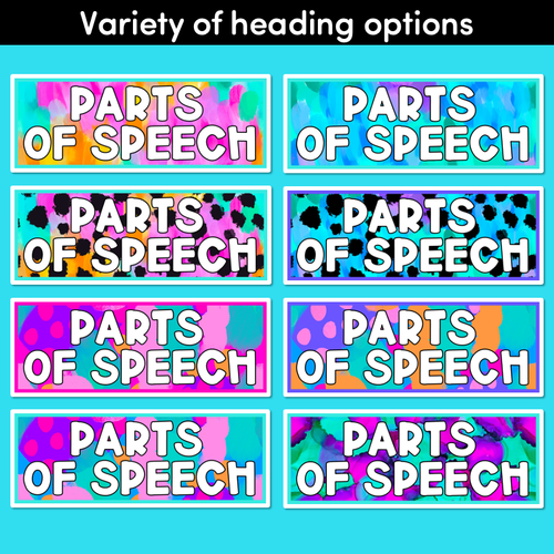 Resource preview 5 for Parts of Speech - Inky Soda x Mrs Learning Bee