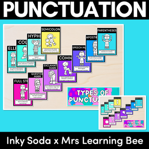 PUNCTUATION POSTERS - Inky Soda x Mrs Learning Bee