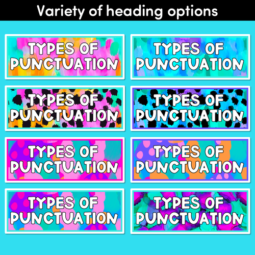 Resource preview 5 for PUNCTUATION POSTERS - Inky Soda x Mrs Learning Bee