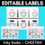 1 for EDITABLE LABELS - Inky Soda CHEETAH Collection