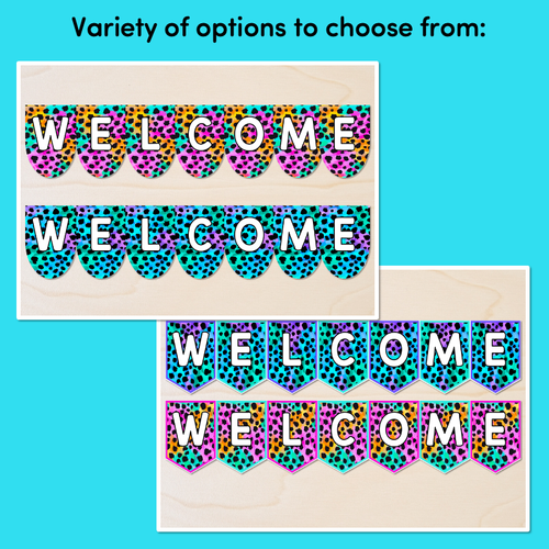 Resource preview 3 for WELCOME SIGNS - Inky Soda CHEETAH Collection