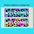 2 for WELCOME SIGNS - Inky Soda CHEETAH Collection