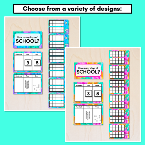 Resource preview 2 for DAYS OF SCHOOL DISPLAY - Inky Soda SYMPHONY Collection