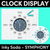 1 for CLOCK DISPLAY - Inky Soda SYMPHONY Collection