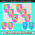 3 for EDITABLE SCALLOPED BUNTING - Alphabet & Numbers - Inky Soda SYMPHONY Collection