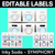 1 for EDITABLE LABELS - Inky Soda SYMPHONY Collection