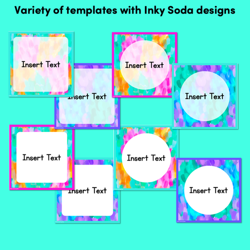 Resource preview 2 for BOOK BOX HOLDER EDITABLE LABELS - Inky Soda SYMPHONY Collection