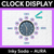 1 for CLOCK DISPLAY - Inky Soda AURA Collection