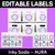 1 for EDITABLE LABELS - Inky Soda AURA Collection