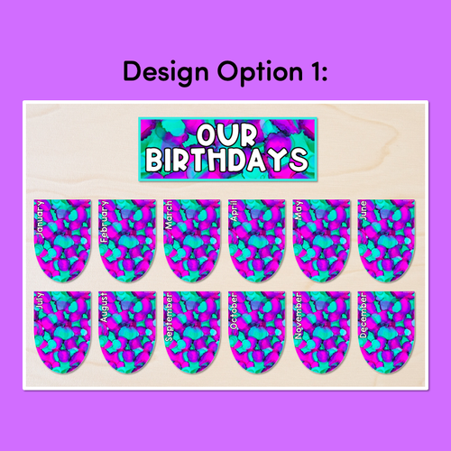 Resource preview 2 for BIRTHDAYS DISPLAYS - Inky Soda AURA Collection