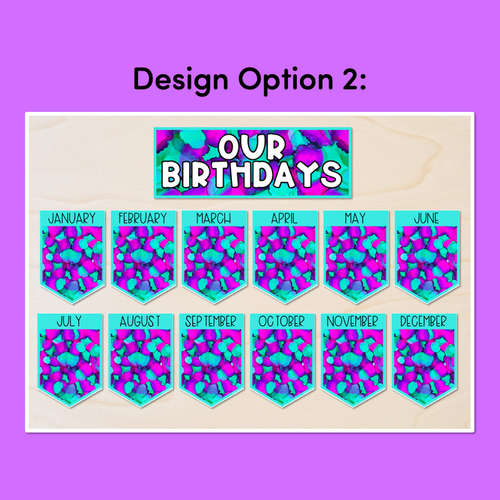 Resource preview 3 for BIRTHDAYS DISPLAYS - Inky Soda AURA Collection