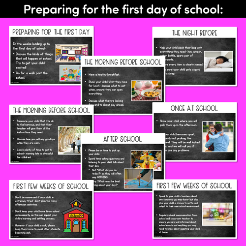 Resource preview 4 for Preparing your child for school - EDITABLE Parent Presentation