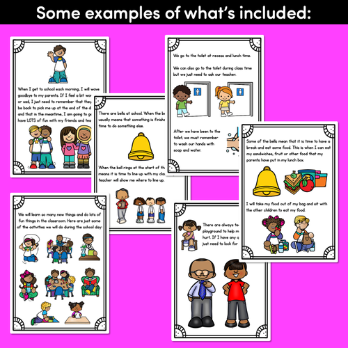 Resource preview 3 for Starting School Social Story - Editable