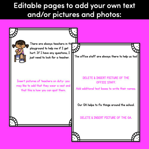 Resource preview 4 for Starting School Social Story - Editable