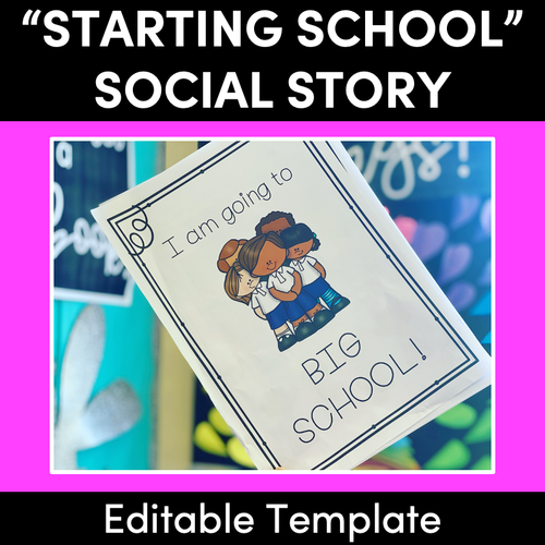 Resource preview 1 for Starting School Social Story - Editable