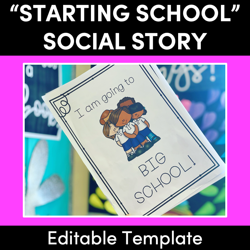 starting-school-social-story-editable-mrs-learning-bee for Editable Free Printable Social Story Template Starting School Social Story - Editable - Mrs Learning Bee for Editable Free Printable Social Story Template