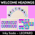 1 for WELCOME SIGNS - Inky Soda LEOPARD Collection