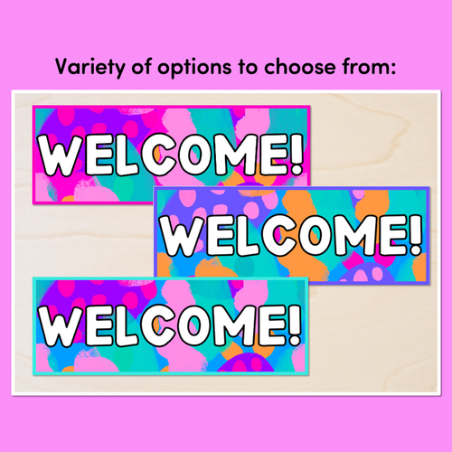 Resource preview 2 for WELCOME SIGNS - Inky Soda LEOPARD Collection