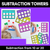 1 for Tower Subtraction - Subtraction from 10 or 20