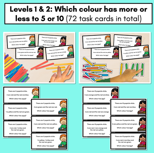 Resource preview 2 for Number Bond Popsicle Stick Task Cards - partitioning numbers to 5, 10, 20 or 30