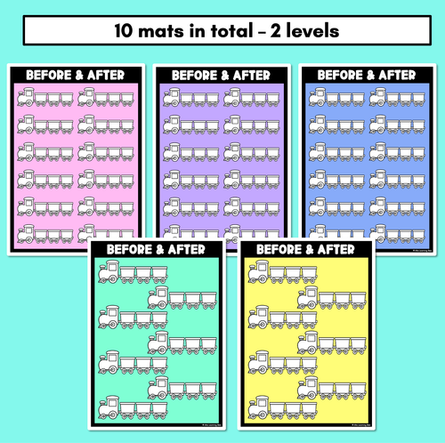 Resource preview 2 for Number Before & After Open-Ended Train Mats