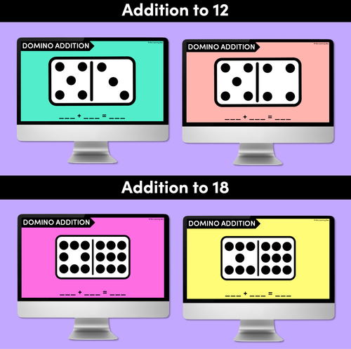 Resource preview 2 for Domino Addition Slides - Addition to 12 or 18