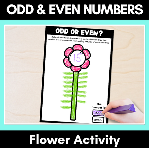 Resource preview 1 for Odd & Even Numbers Flower Activity