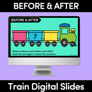 Number Before & After Train Digital Slides