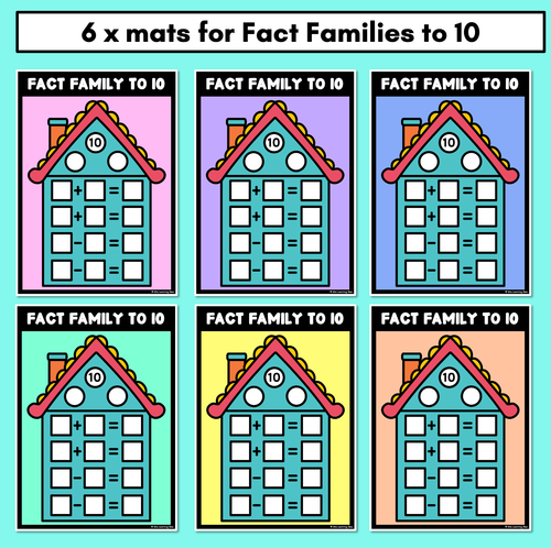 Resource preview 2 for Fact Family Open-Ended Mats - Inverse Operations to 10, 20 or any number