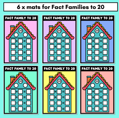 Resource preview 3 for Fact Family Open-Ended Mats - Inverse Operations to 10, 20 or any number