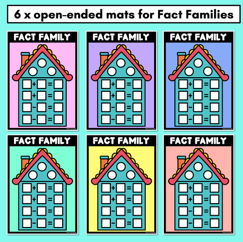 Resource preview 4 for Fact Family Open-Ended Mats - Inverse Operations to 10, 20 or any number