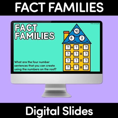 Resource preview 1 for Fact Family Digital Slides - Inverse Operations to 10 or 20