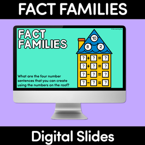 Fact Family Digital Slides - Inverse Operations to 10 or 20