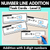 1 for Number Line Addition Task Cards Level 2: 2-Digit Addition