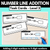 1 for Number Line Addition Task Cards Level 3: Adding 2-digit numbers to 3-digit numbers