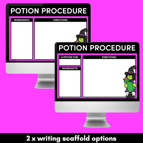 Resource preview 4 for POTION PROCEDURES - Halloween Writing PowerPoint Slides