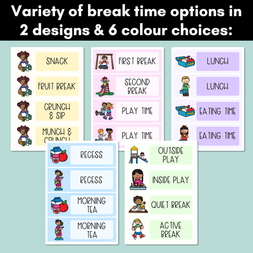 Resource preview 4 for Editable Visual Timetable - The Brentos Collection