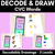 1 for DECODE & DRAW - CVC Words - Decodable Drawing Phonics Task Cards