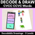 1 for DECODE & DRAW - CVCC & CCVC Words - Decodable Drawing Phonics Task Cards