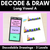 1 for DECODE & DRAW - LONG VOWEL A - Decodable Drawing Phonics Task Cards