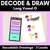 1 for DECODE & DRAW - LONG VOWEL O - Decodable Drawing Phonics Task Cards