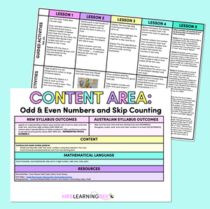 Odd & Even Numbers, Skip Counting - Grade 1 & 2 Program